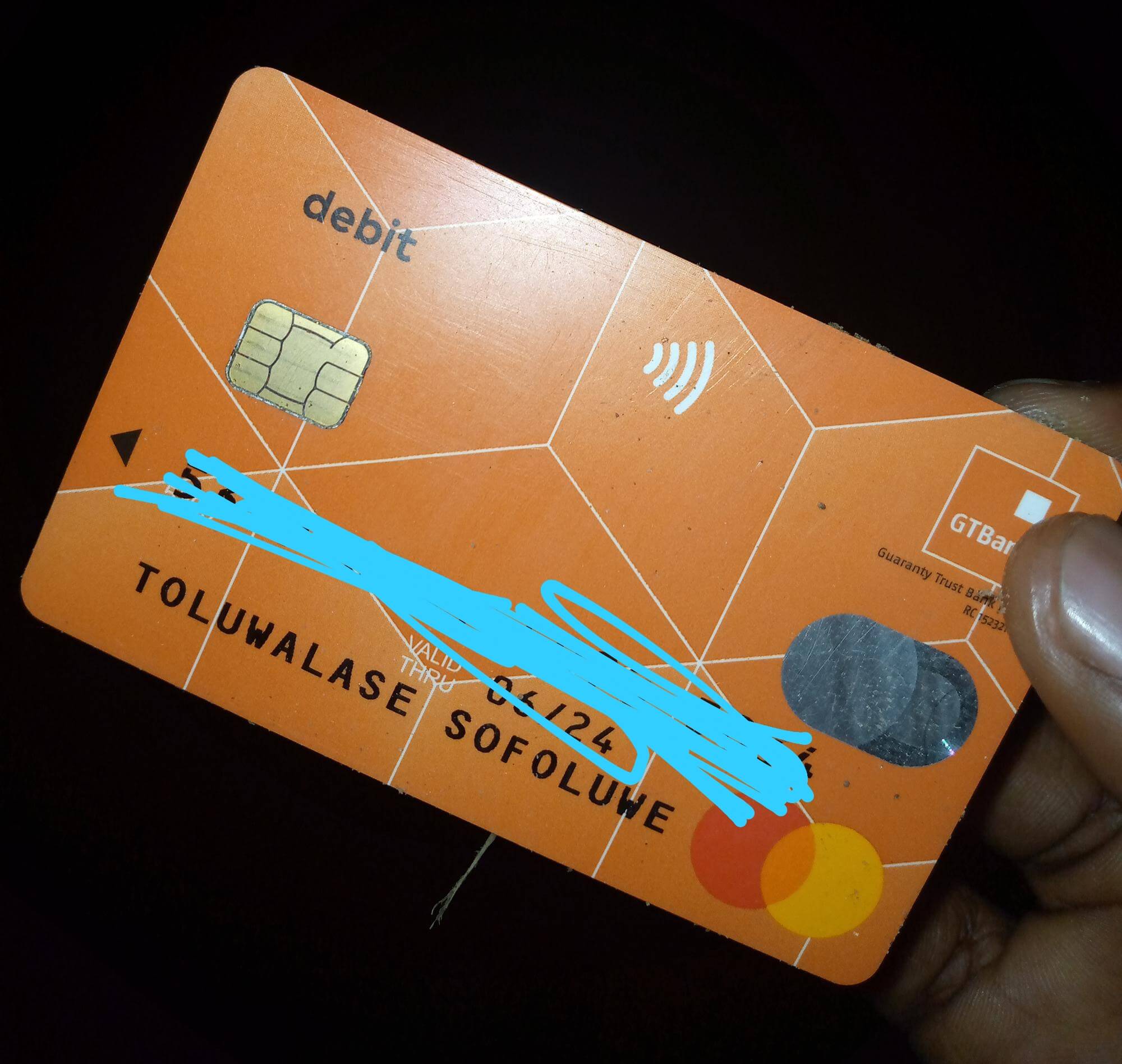 Guarantee Trust bank Atm card - Toluwalase Sofoluwe