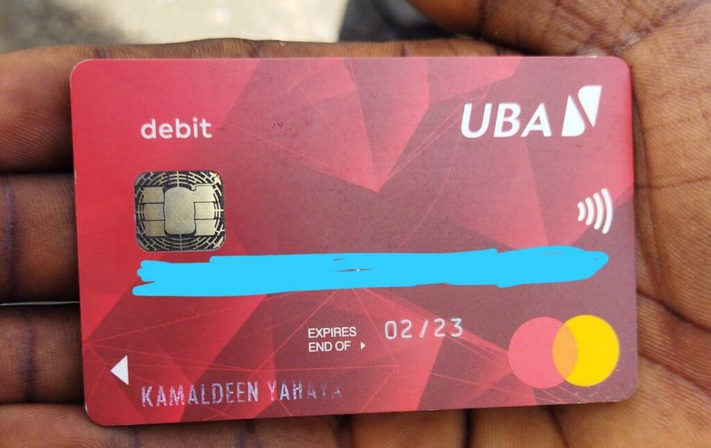 uba atm card - Kamaldeen Yahaya
