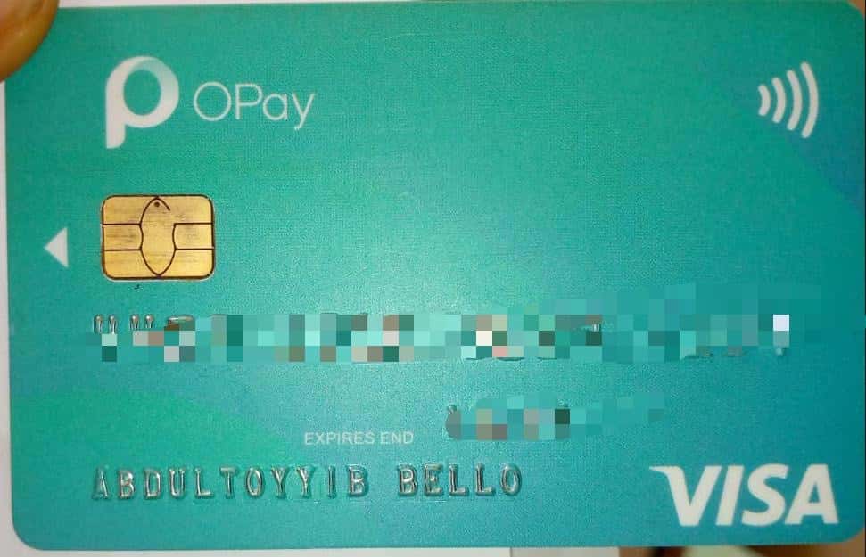 Found OPay card lost and found